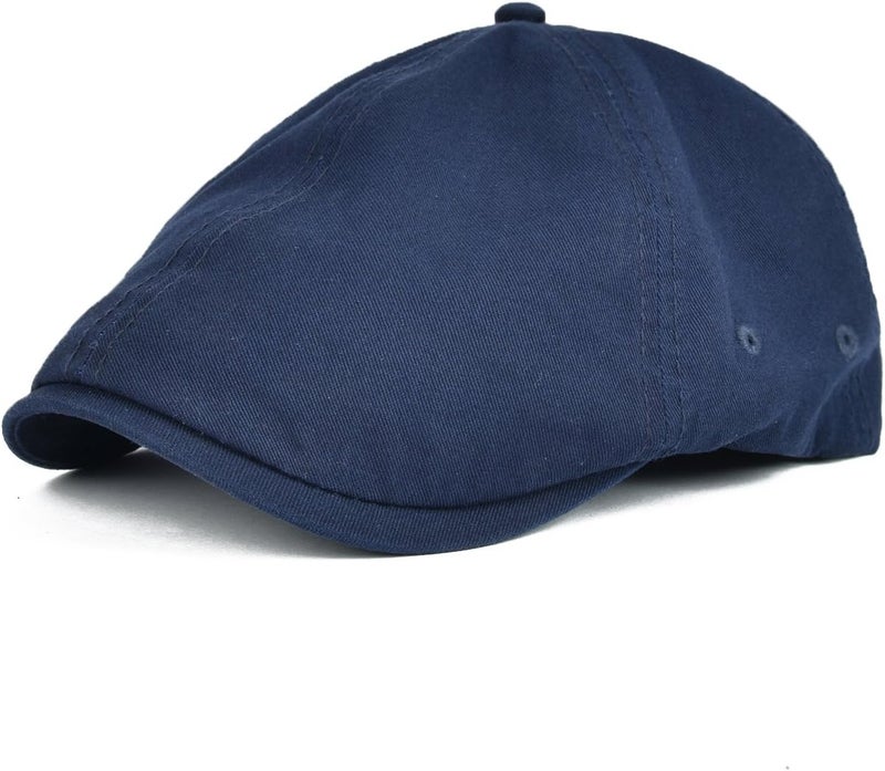 VOBOOM Cotton Washing Flat Cap Cabbie Hat Gatsby Ivy Irish Hunting Newsboy - Image 1